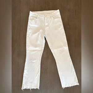 Mother Insider Crop Step Fray sz 28